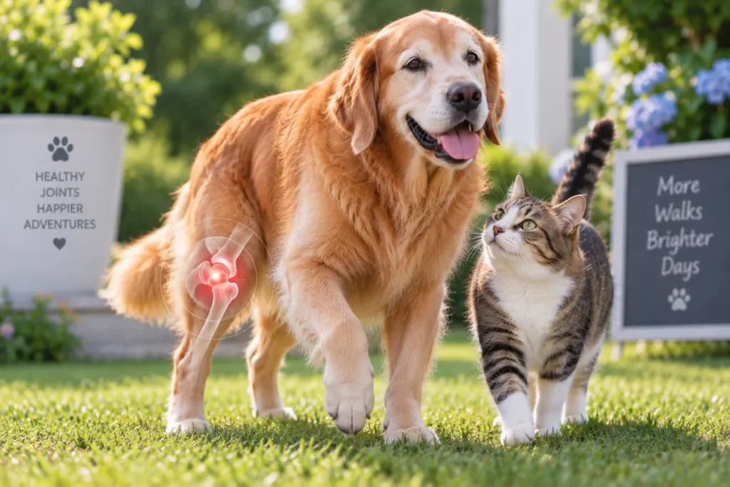 Dog with joint pain and arthritis